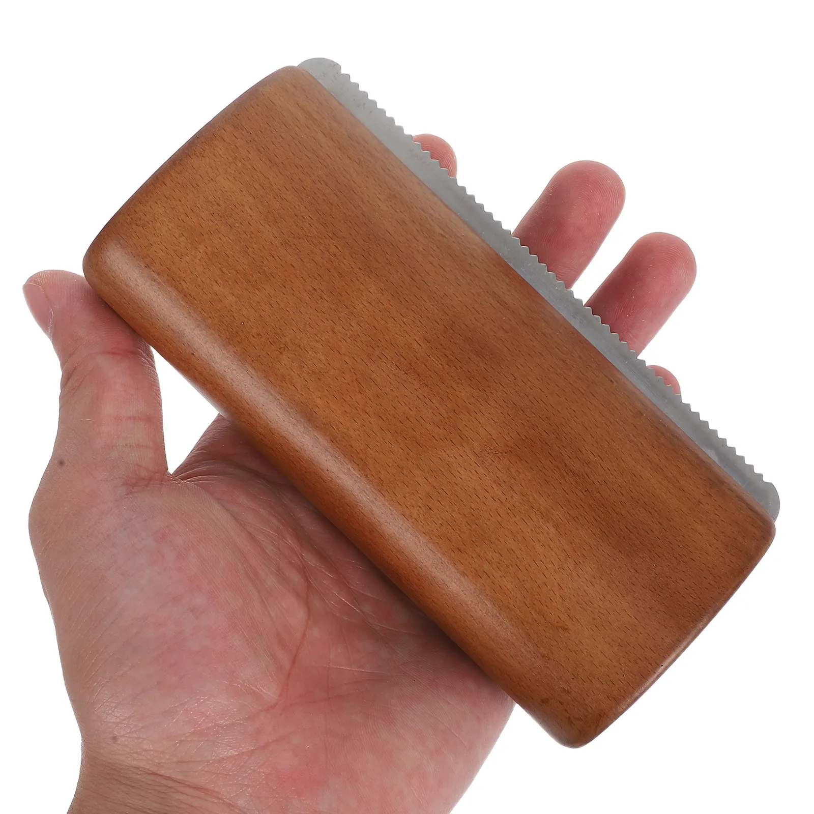 

Деревянный зубчатый скребок для удаления пота с лошадей, прочный, с удобной ручкой, для ухода за лошадьми, расчески для плетения гривы