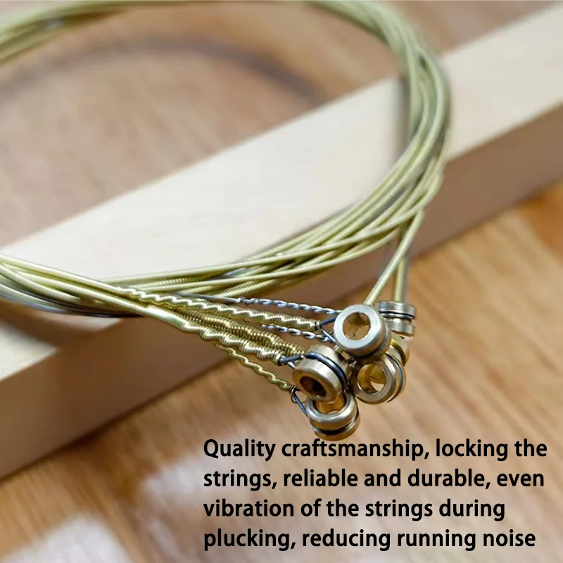 Acoustic Guitar Strings - High Carbon Steel Core, Rust-Resistant & Long-Lasting, Bright & Balanced Tone