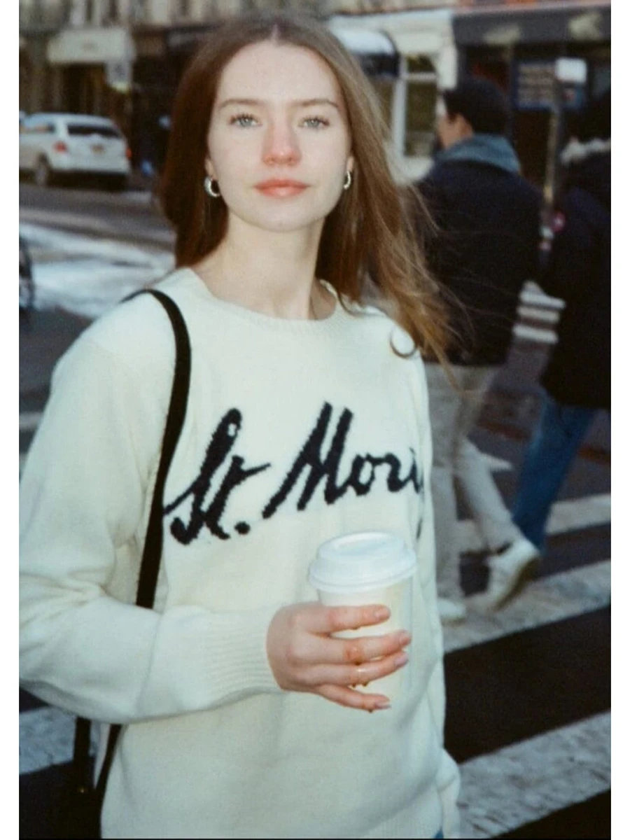 

Вязаный свитер с буквенным рисунком, женский осенний новый свободный пуловер с круглым вырезом и длинными рукавами, уличная одежда в стиле Харадзюку, повседневный джемпер, топ