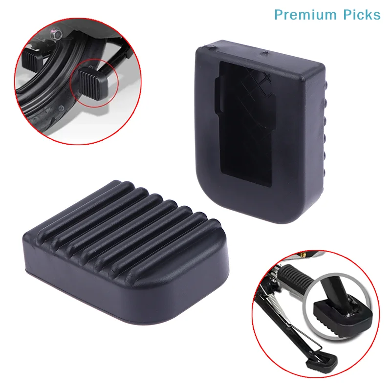 portable1/2Pcs Motorcycle Footrest Pad Soft For Scooter Support Rod Anti-slip Rubber Pads Motorcycle Base Bracket Extension Foot