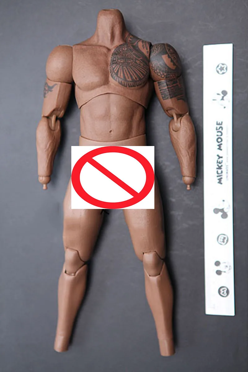 

1/6 Hottoys HT Tough Man Special Army Mr. Stone with Tattoo Pattern Muscle Strong Male Action Figure Flexible Model For Fan DIY