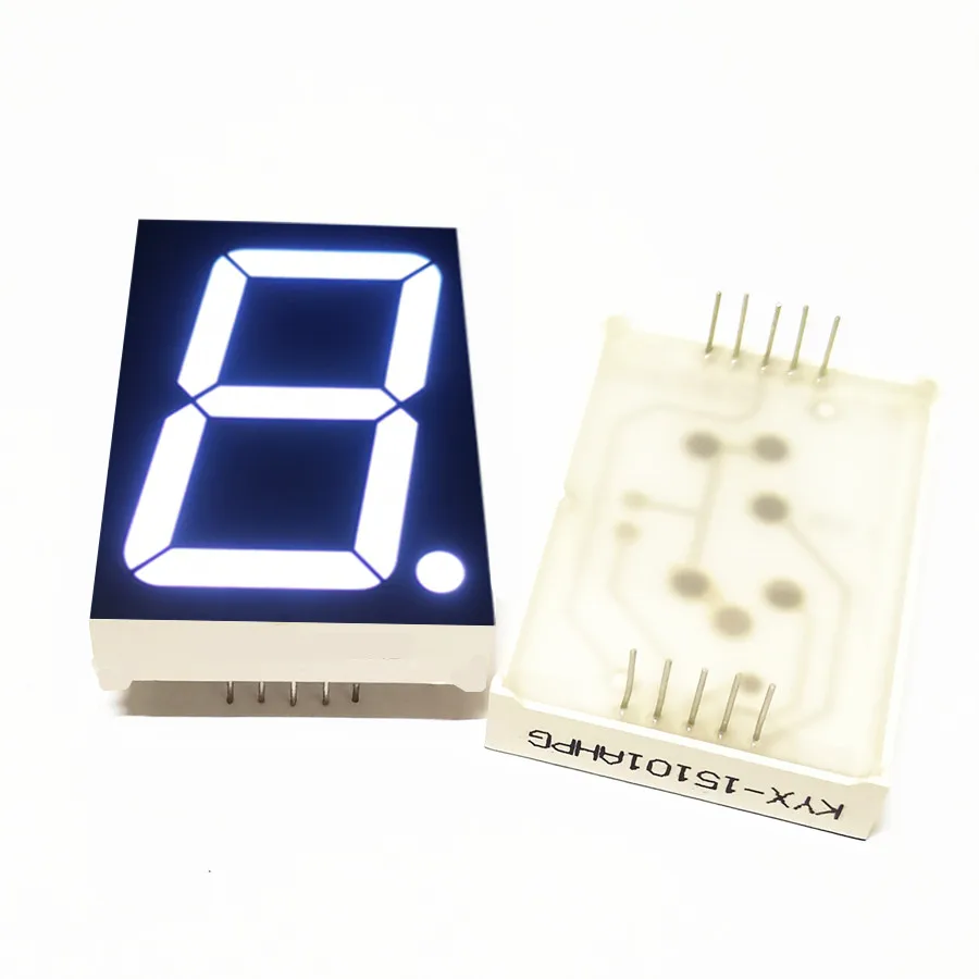 10Pcs 1.5Inch 1Bit White Light Digital Module KYX-15101AW/BW 10Pin 30*44*8MM LED Digitron Anode Common Cathode Digital Tube ﻿