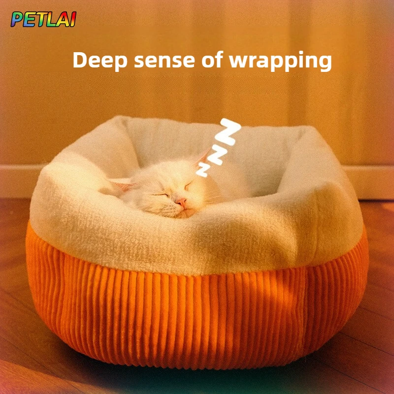 

Super soft pet bed warm comfortable cat mat four seasons dog sleeping bed Pet Cat Bed cotton plush suitable for all kinds of cat