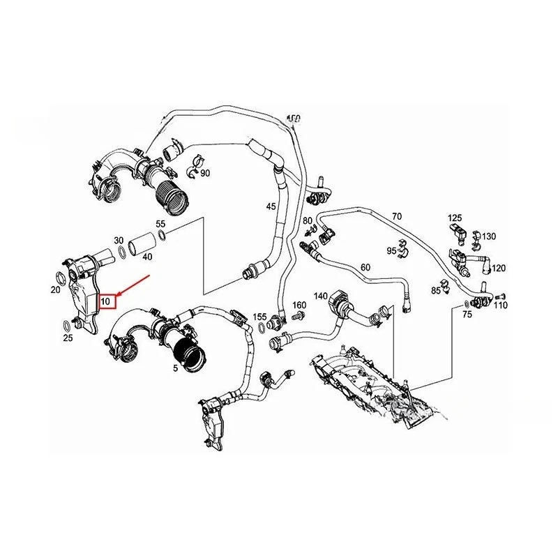 Automotive Parts Oil-water Separator A2700109703 A2700104203