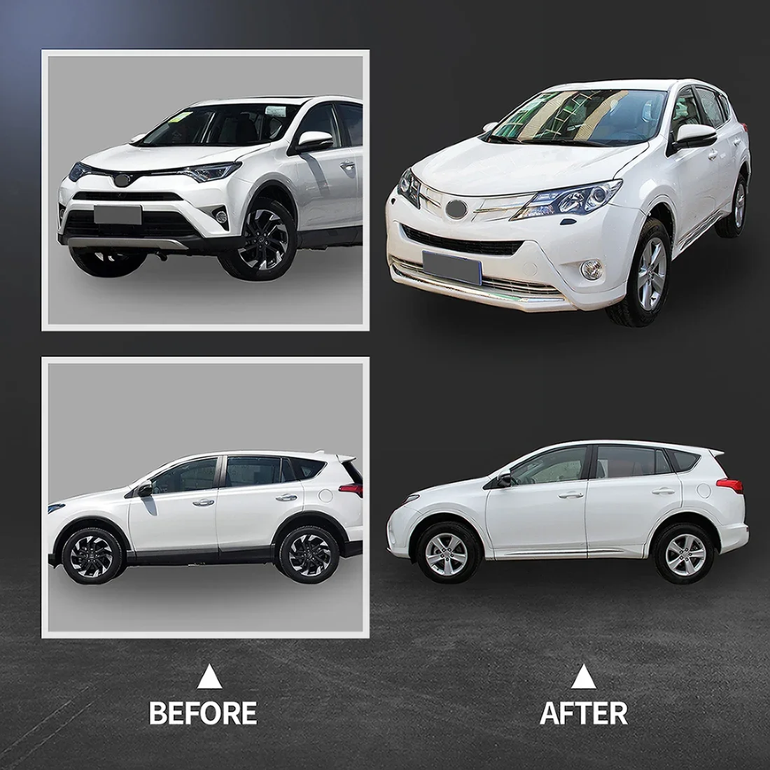 PP  Premium Modified Body Kit For Toyota Rav-4 2013-2015,high quality vstar made.