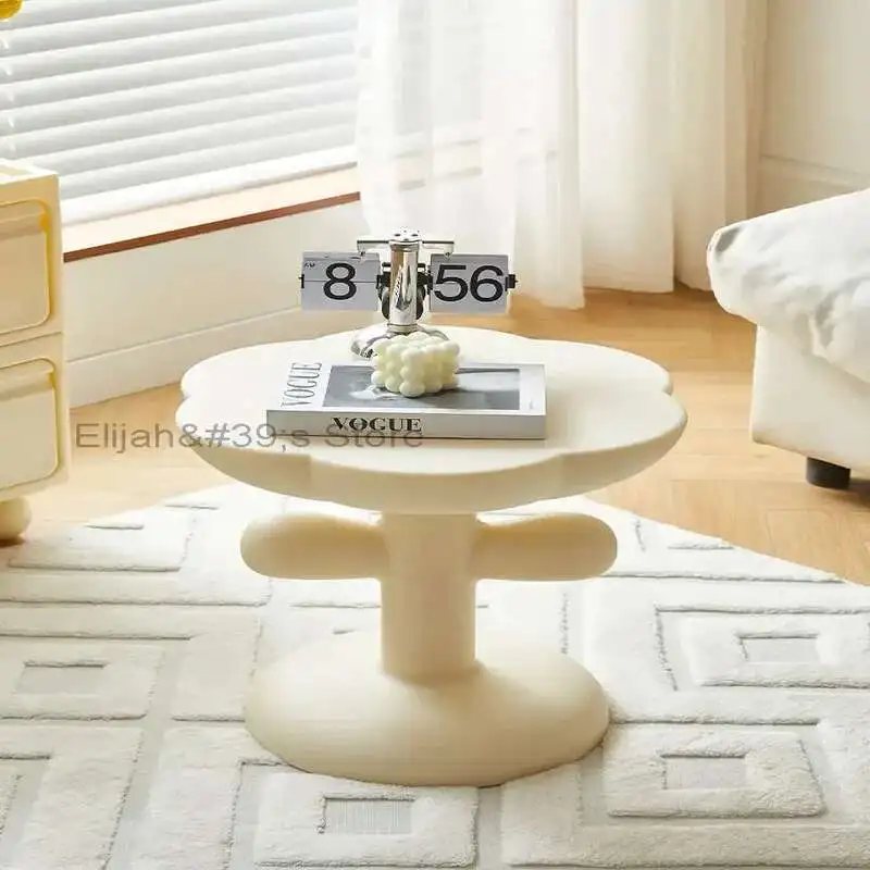 

Cute Flower Coffee Tables PE Plastic Nordic Home Living Room Sofa Side Small Tea Table Creative Storage Bedside Table Furniture