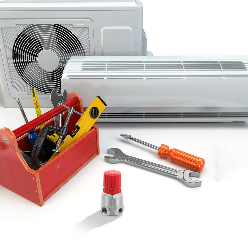 

2Pcs Air Compressor Pressure Regulator Precision Control 1 4 Inch 1 8 Inch Valve Industrial Use Air Compressor Replacement Parts