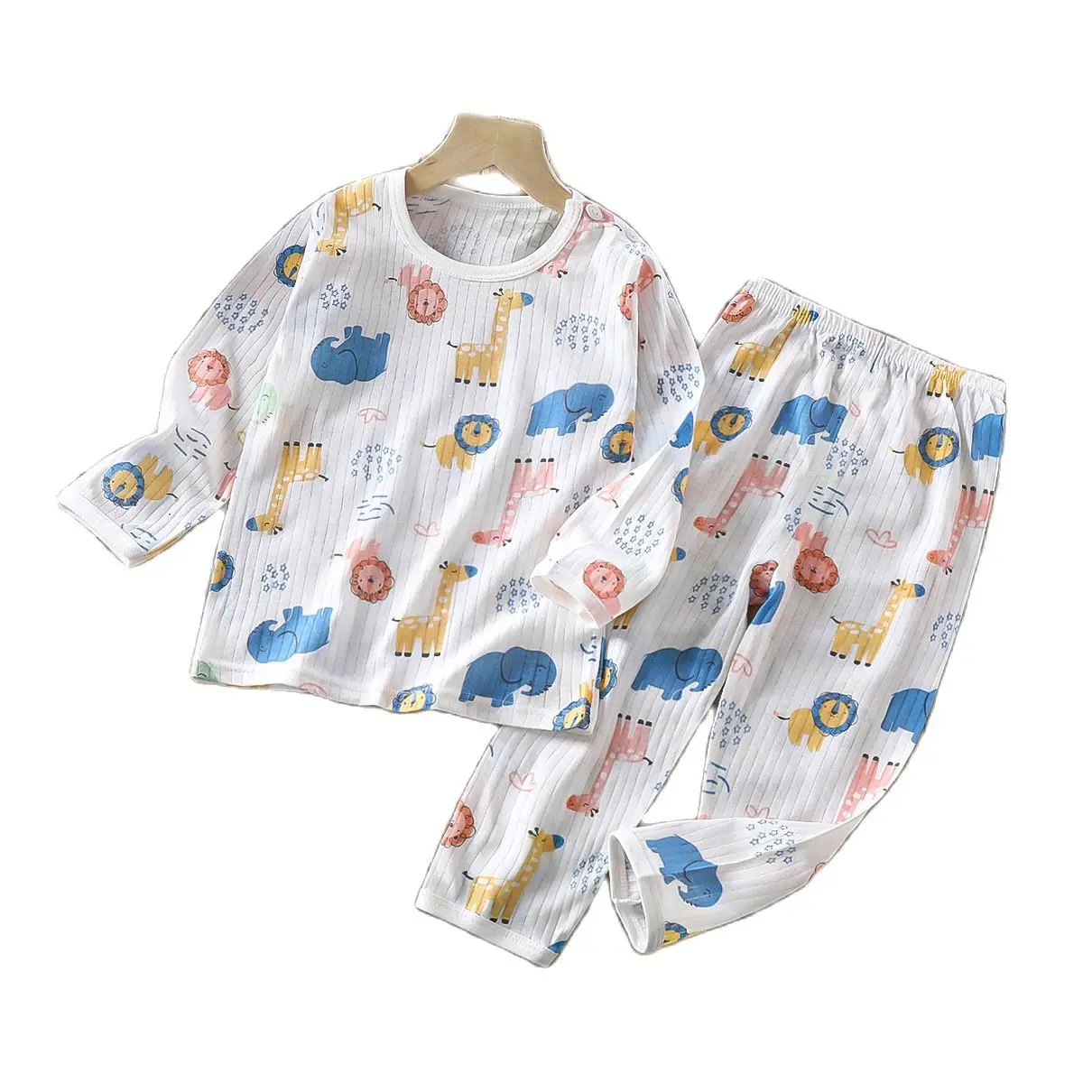 Toddler children boys girls clothing baby summer Thin cotton pajamas sets for kids girls boy clothes wear Home wear pajamas sets