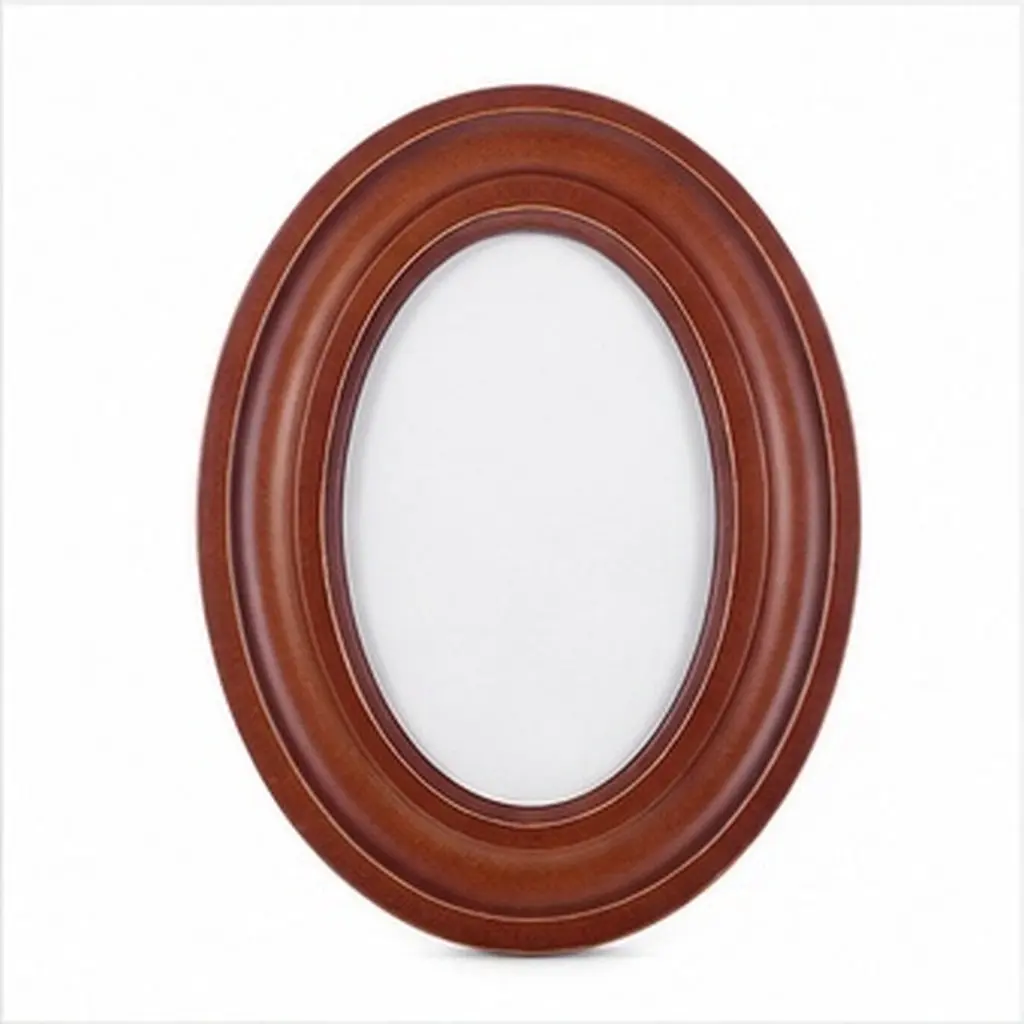 Wooden Oval Picture Frame 4x6 Inch Handmade Rustic Natural Wood Frame for Home Office Photo Display Wooden Frames
