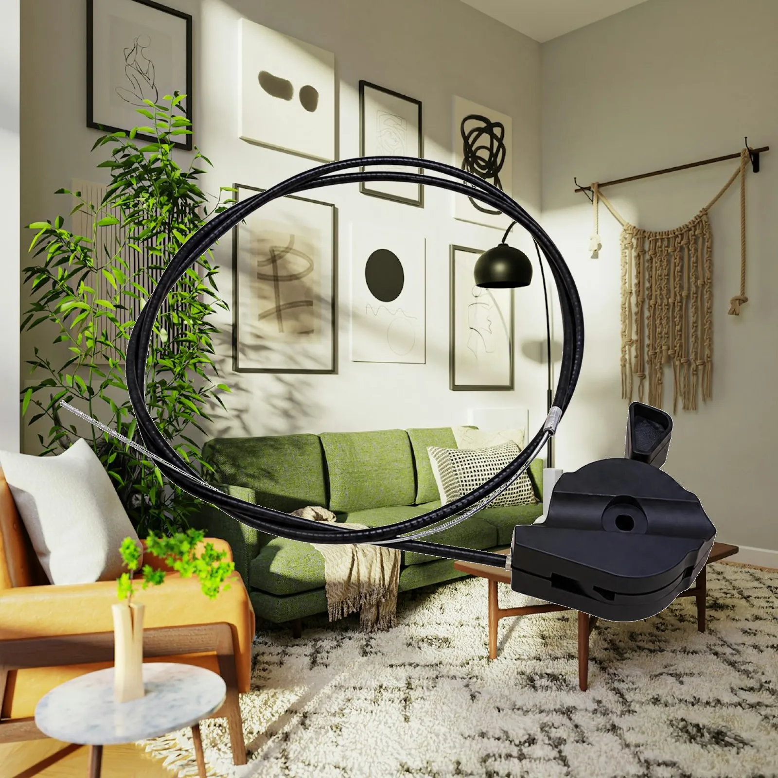 Universal Lawn Mower Throttle Cable Kit 72 Inch for Snapper Murray Husqvarna Push Mower Throttle Control