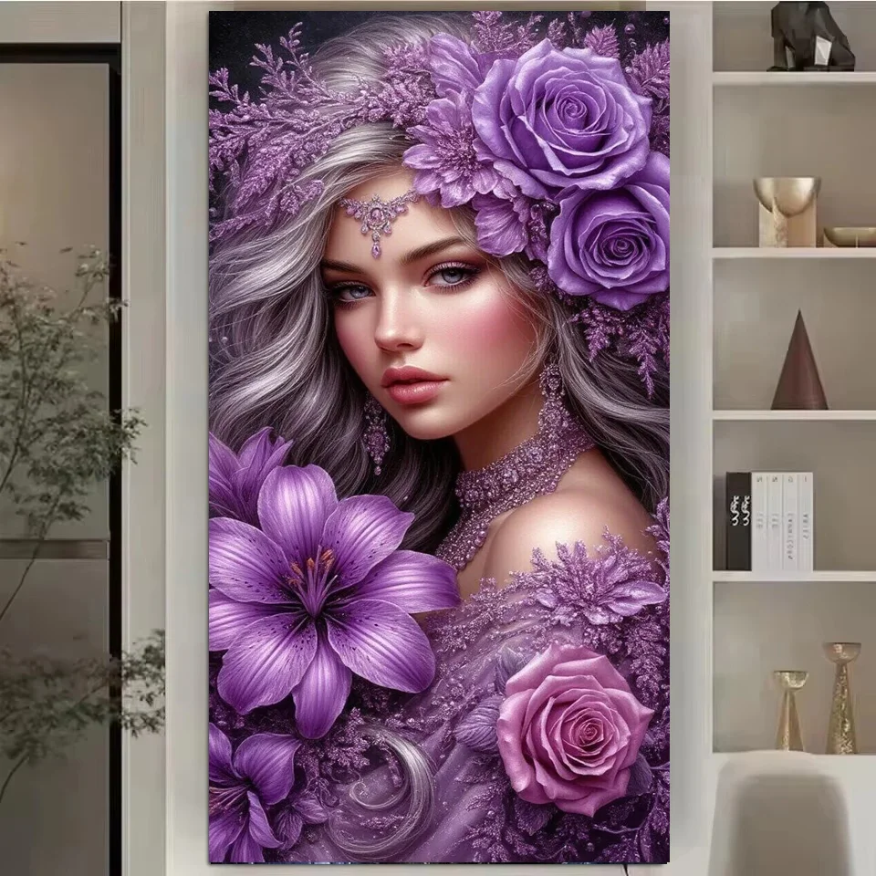 Purple Art Flowers …