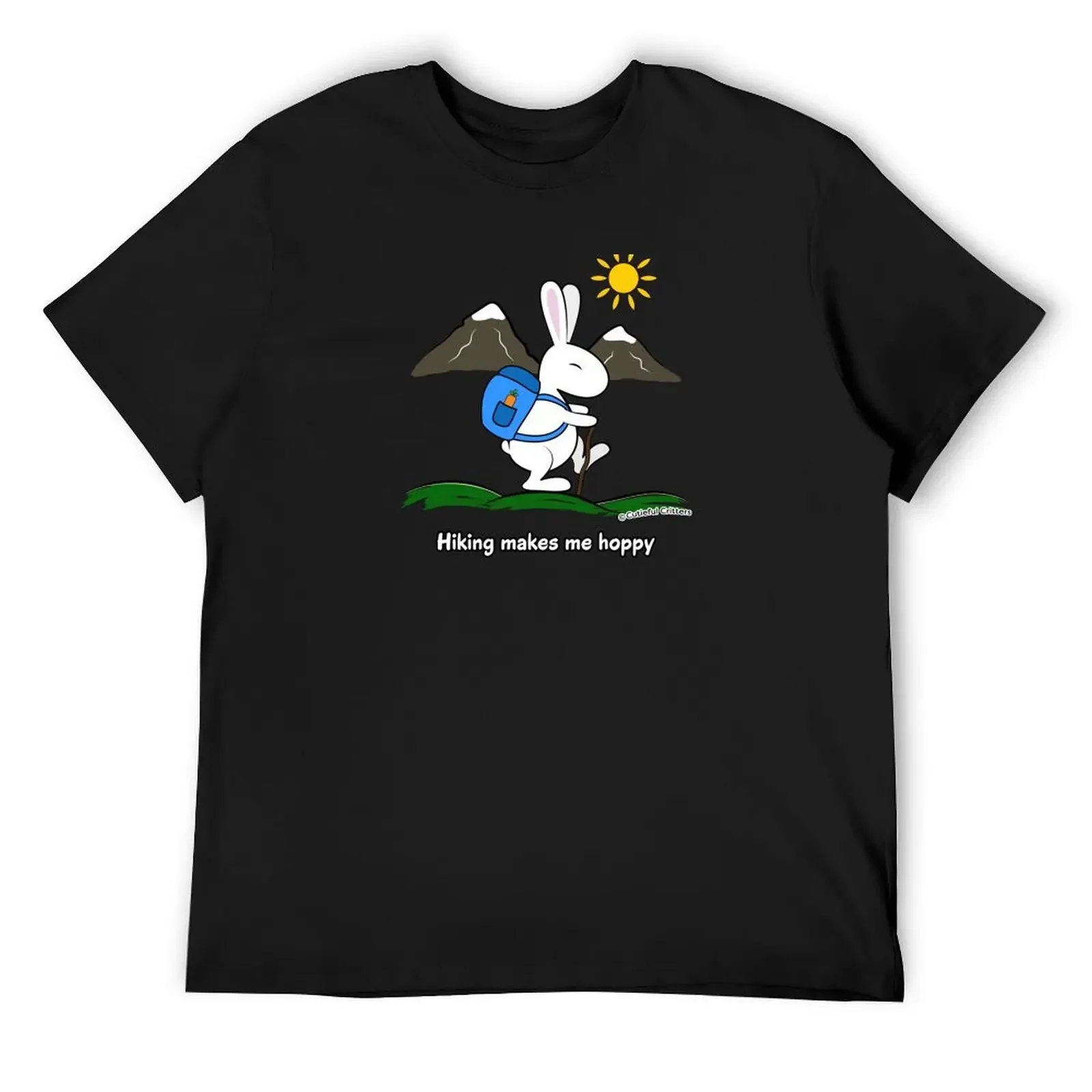 

Hiking makes me hoppy! T-Shirt cotton man t-shirts anime figures anime shirt clothes for men