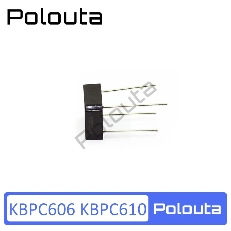 Polouta Kbpc610 Kbpc606 6A Rectifier Bridge Skateboard Support Bridge Rectifier Supper Capacitor Protection Board Sockets Gold