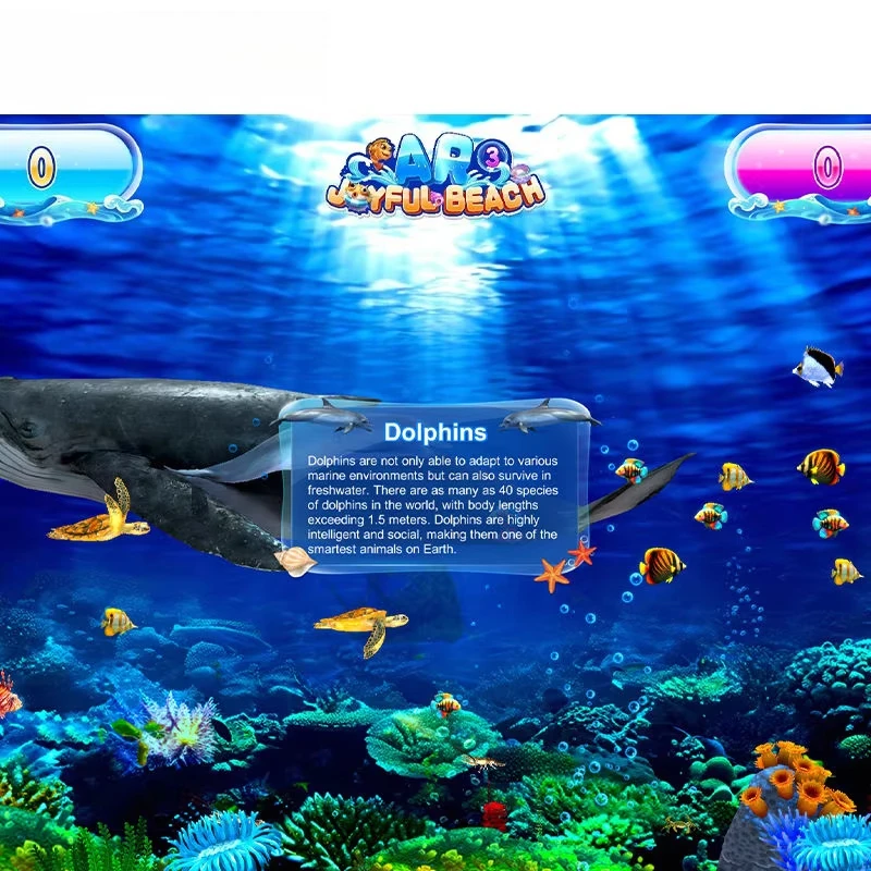 AR Beach Ground/Wall Projection Interactive Games, Suitable for Playgrounds and Amusement Parks