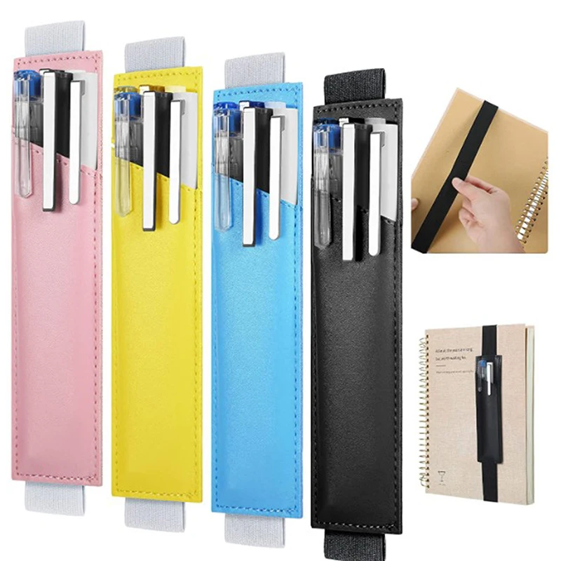 Adjustable Elastic Band Pen Clip Creative Business Notebook Pen Holder For Notebook Diary Journal Clipboard Pen Holder