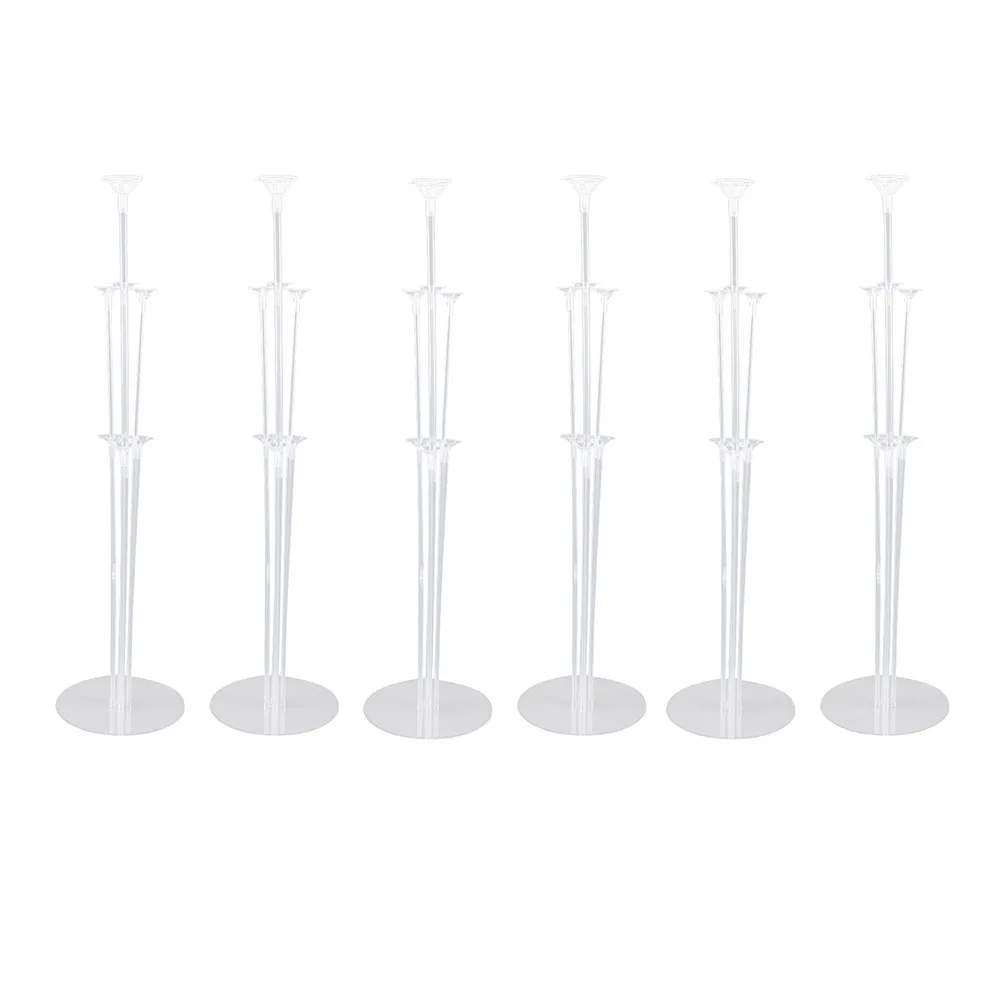 

6pcs Clear Holder Transparent Balloon Stand Kit 70X17.5Cm Reusable Balloon Cup With Stick Base Party Wedding Decoration Balloons