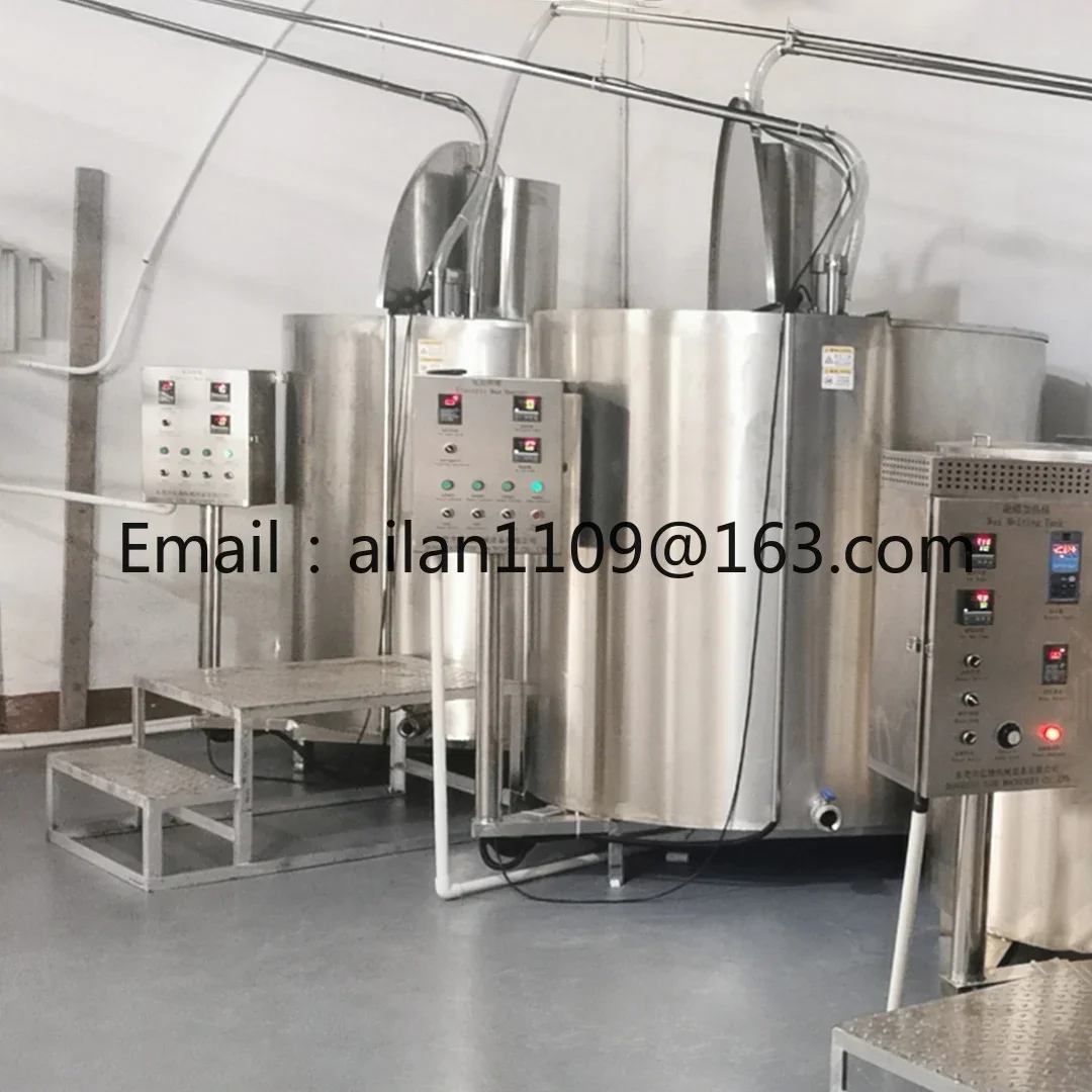 Full Automatic Candle Filling  Production Line 12 Nozzles 60 Meters Conveyor Belt Labeling Machine 5 Ton A Day Candle Making