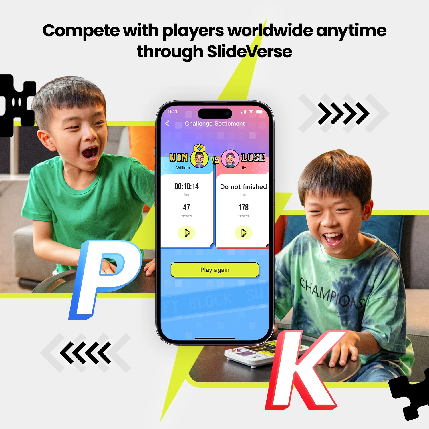 Swift Block Super Slide Puzzle Games with Number Puzzle Pieces, Online Game 1 Million Challenges with SlideVerse App