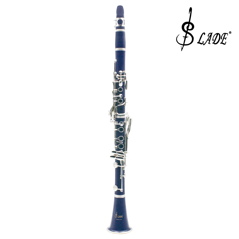 SLADE Clarinet Bb Clarinet 17 Keys 6 Rings BLue Blackwinds Professional With Accessories Bag Woodwind Musical Instruments