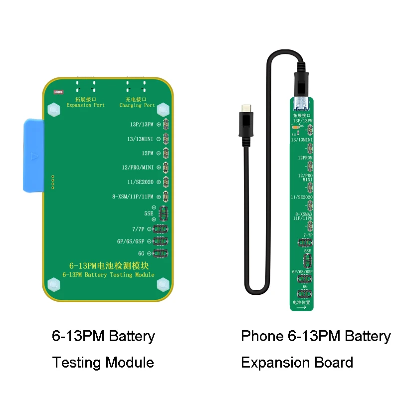 

JCID JC Модуль тестирования батареи для телефона 6-13Promax батарея чтение и письмо здоровый цикл тестер Обнаружение заряда батареи