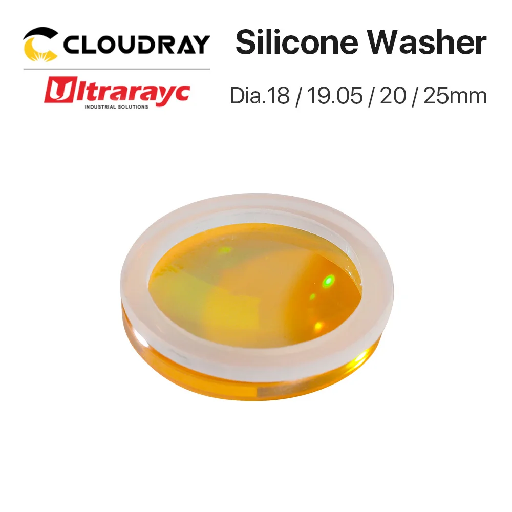 Ultrarayc 5Pcs/Lot Silicone Washer 19.05 20 25mm for Protect Laser Focusing Lens and Mirrors CO2 Laser Cutting Machine