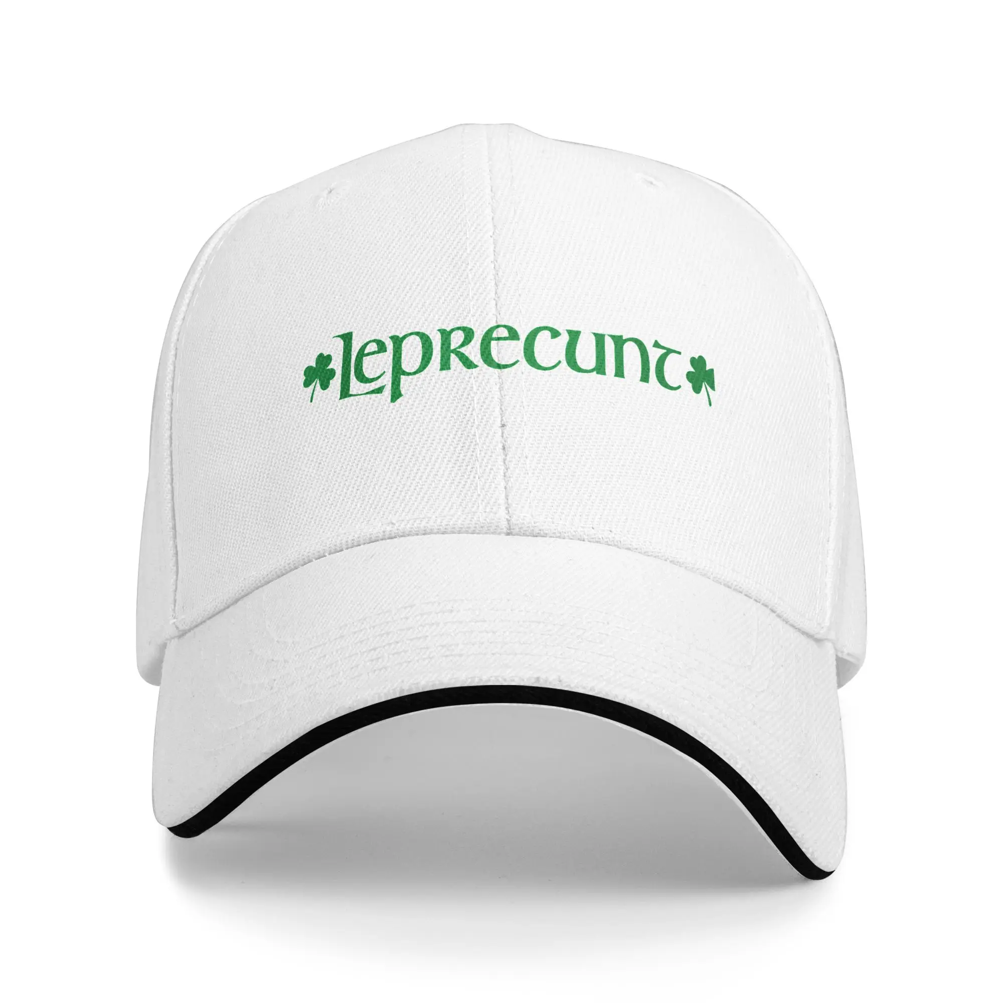 

Summer Leprecunt Irish St Patricks Day Baseball Cap Hunting Camping Vintage Sun Trucker Hat Female Male Sunscreen Baseball Caps