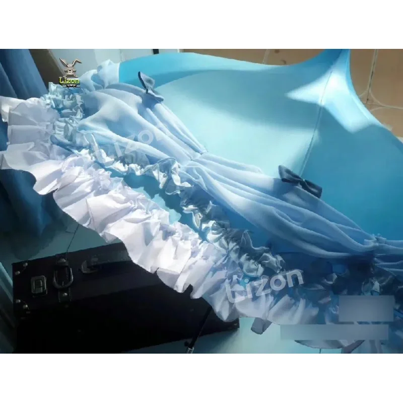 CyAnime Violet Evergarden Cosplay paraguas azul violeta Evergarden Anime Cosplay violeta Evergarden accesorios de Cosplay