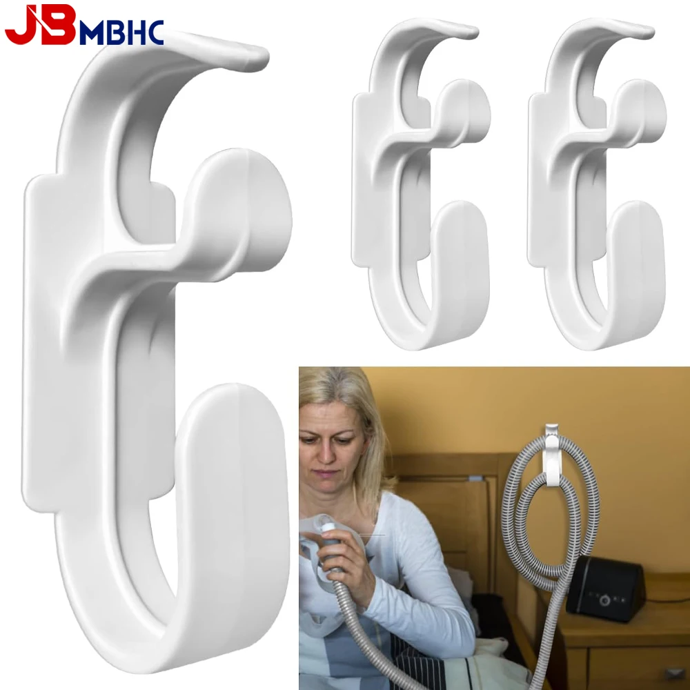 Hose Hanger for CPAP Mask Hook & Tubing Anti-Slip Prevents Hose Tangle CPAP Hose Holder for Bed with Anti-decoupling Function