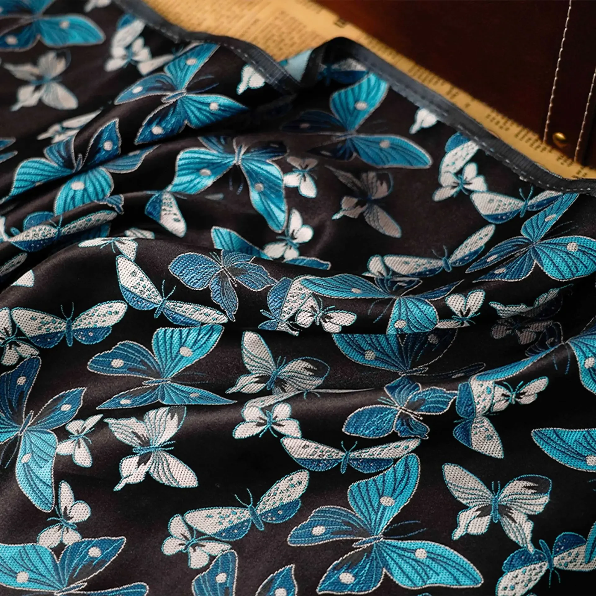 

Colorful Butterfly Brocade Jacquard Fabric Exquisite Dress Skirt Bag Decorative Sewing Fabric