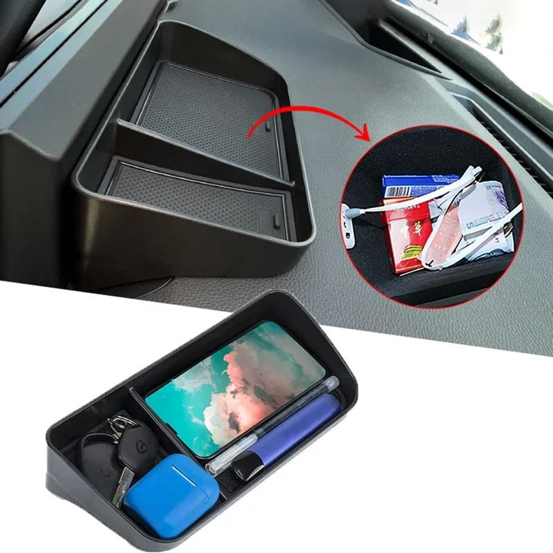 

For Toyota RAV4 2019-2021 2022 2023 Center Console Hidden Tray Behind Screen Car Accessories Organizer Dashboard Storage Box