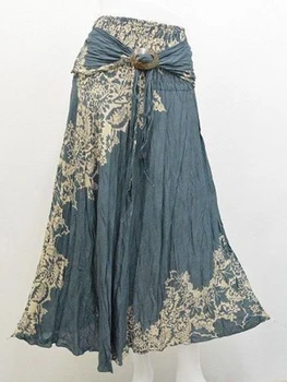 Bohemian Fashion Skirts Roupas Saia New Sexy Woman Long Jupe Boho Flowers Elastic Waist Women Skirt Faldas Bottom Women Clothes