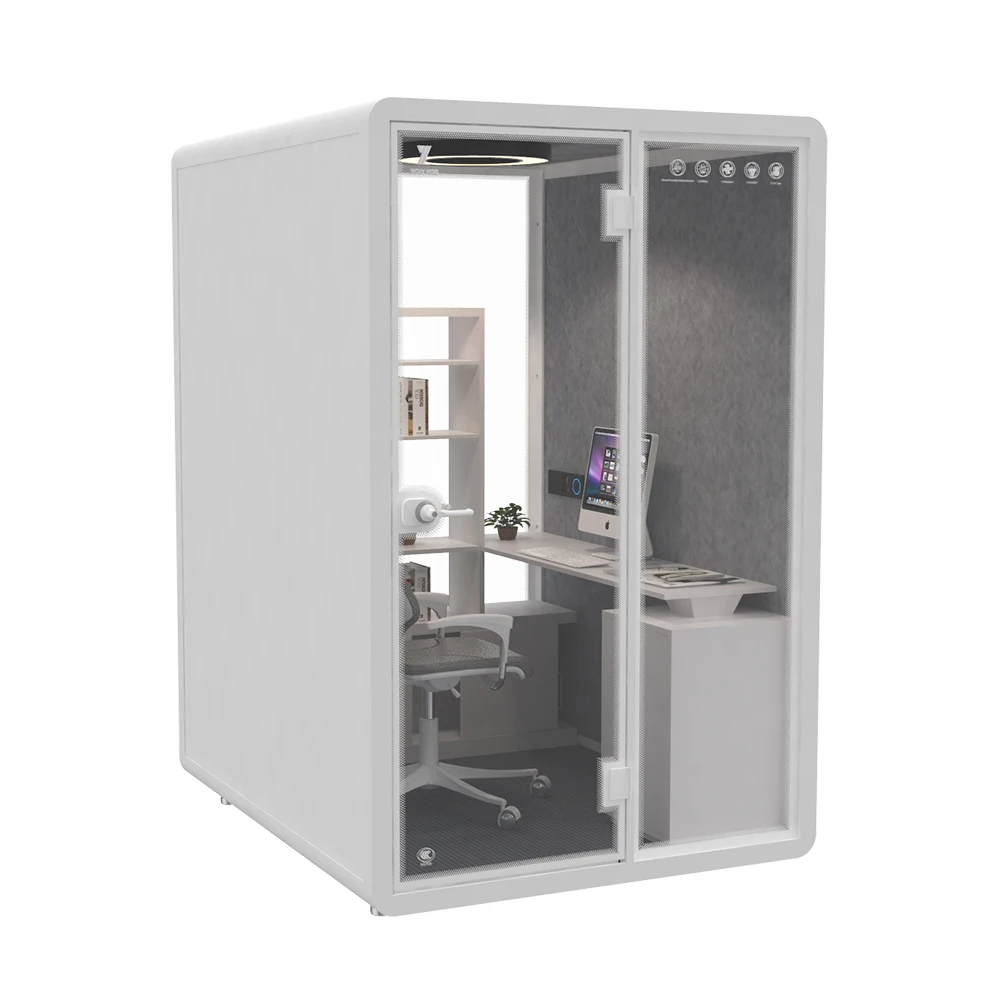 Customized 35db Soundproof Music Acoustic Booth Sound Proof Piano Room Soundproof Mini Music Room with Full Light Control