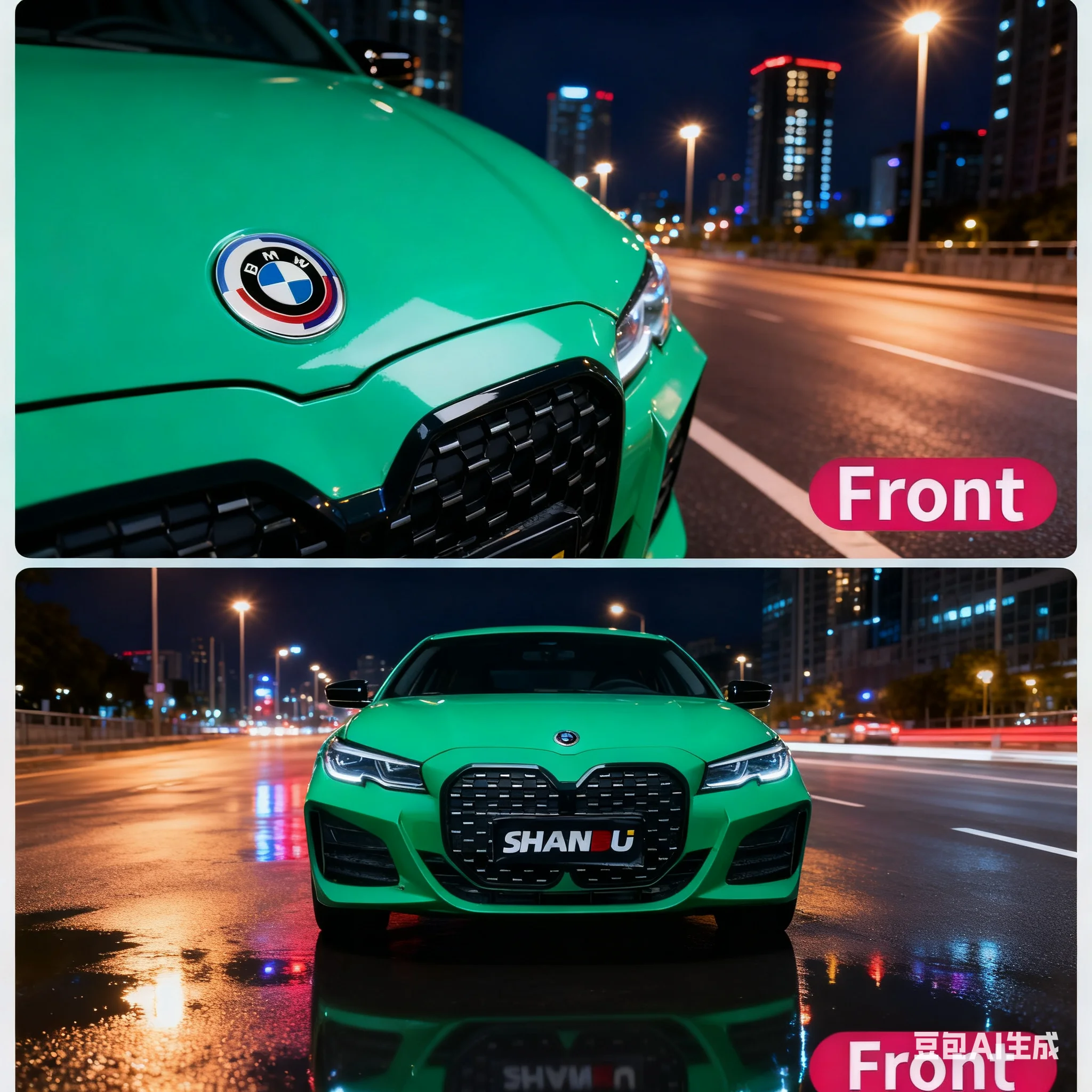 

2023 New 7Pcs Front Hood Emblem For BMW 50th Anniversary Logo 82mm+Rear Badge 74mm+Wheel HubCap 68mm+Steering Wheel Sticker 45mm
