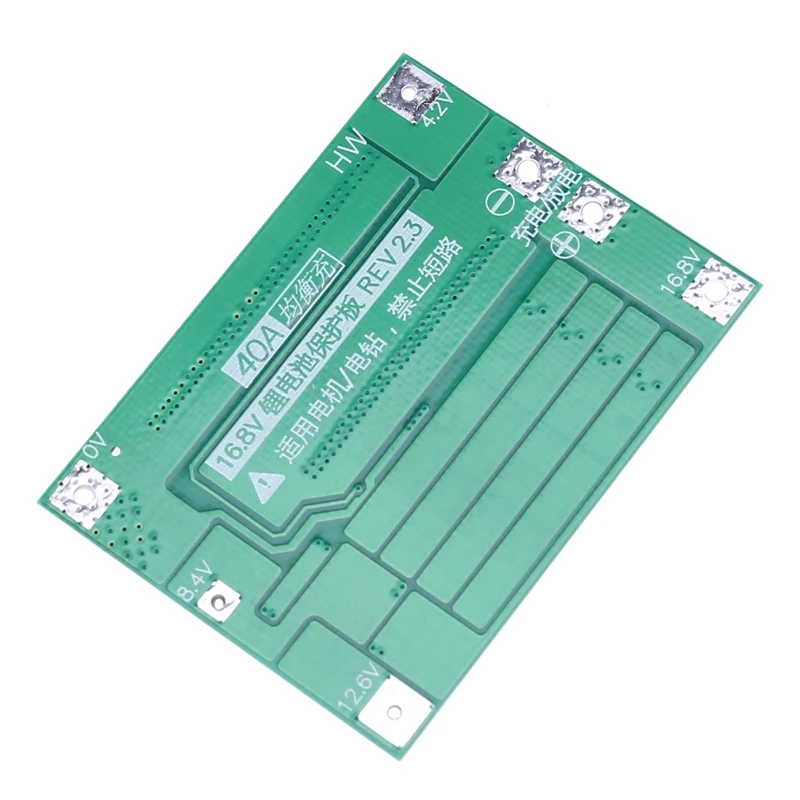 4S 40A Li-Ion Lithium Battery 18650 Charger Pcb Bms Protection Board With Balance For Drill Motor 14.8V 16.8V Lipo Cell Module