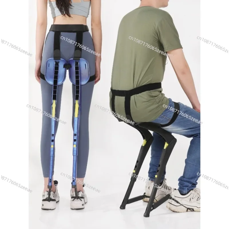 Exoskeleton Sports Wearable Invisible Seat Fishing Stand Guard Outdoor Factory Camping Portable Folding Chair Stool