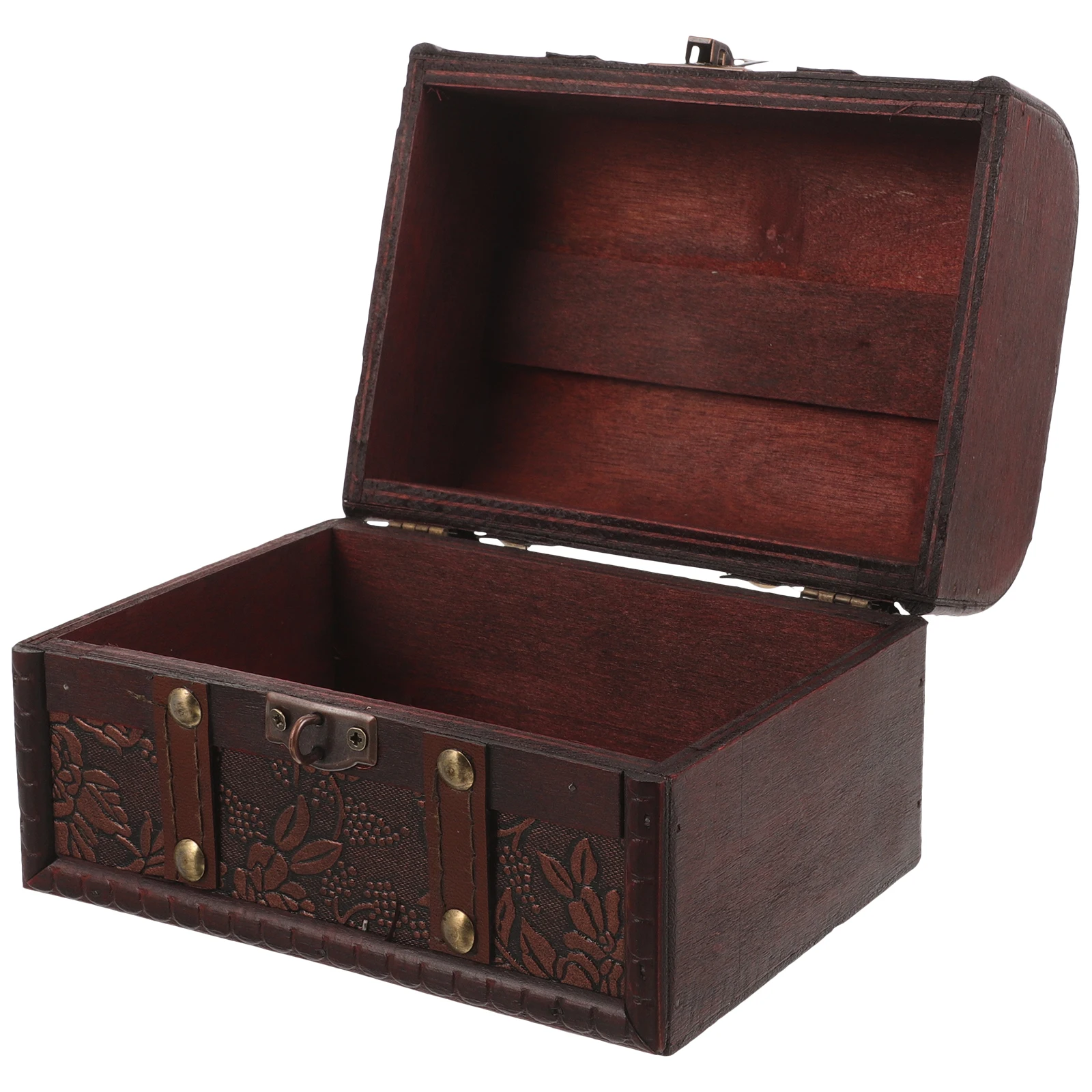 

Jewelry Storage Box Wooden Vintage Trinket Case for Accessories Collectibles Craft Supplies Retro Wood Treasure Box