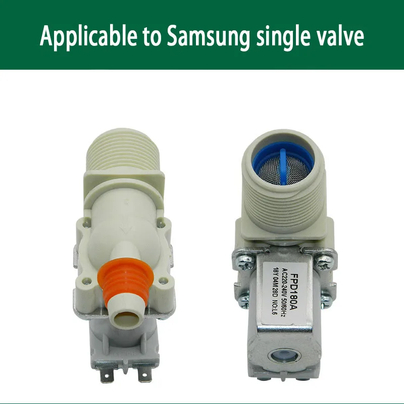 Suitable For Samsung Washing Machine Water Inlet Single Valve Solenoid Steam Valve Built-in Water Filter Household Accessories