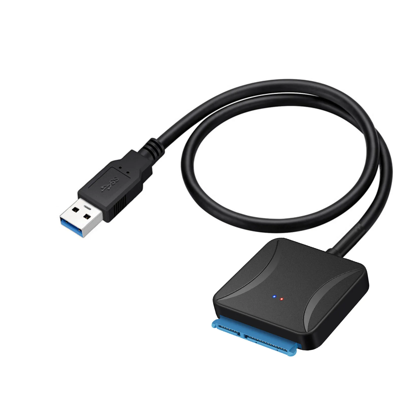 USB 3.0 para cabo adaptador SATA, 5Gbps, transmissão rápida, conversor, 2.5 ", 3.5", HDD externo, SSD, disco rígido Up Adapter