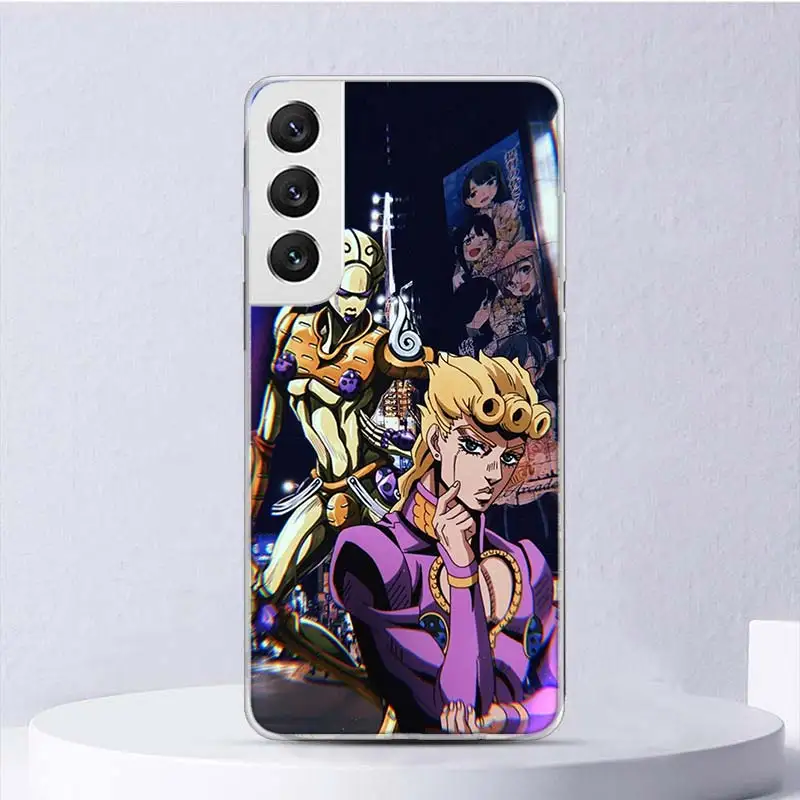 JoJo's Bizarre Adventure Golden Wind Soft Case For Samsung Galaxy M12 M21 M30S M31 M32 M51 M52 Phone Cover Note 8 9 10 + 20 Ultr