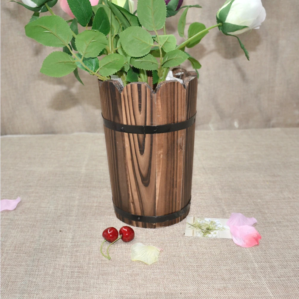 

Retro Gardening Flower Arrangement Bucket Rustic Vintage Decorations Planter Display Tub Home Office Space Gifts