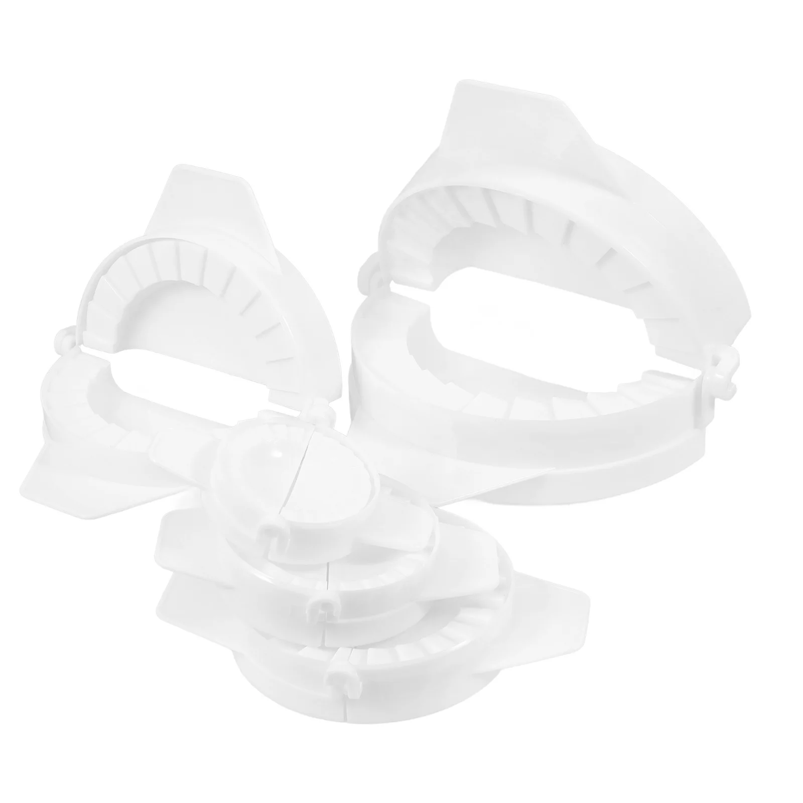 

5Pcs Plastic Dumpling Press Set Manual Dough Wrapper Mold Washable Pastry Press for Wontons Pierogi Empanada Maker Easy Cleaning