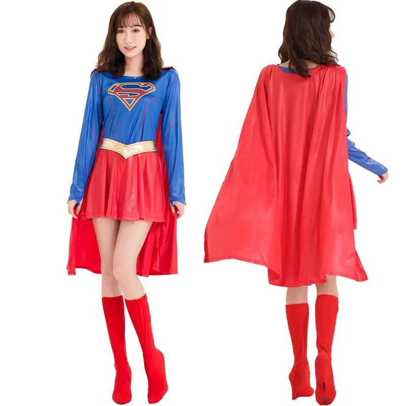 

Justice League Superhero DC Superman Anime Peripheral Cartoon Role Playing Costume Clothes Halloween Creative Surprise Gift