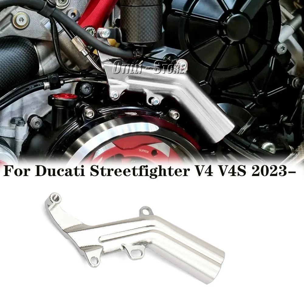 

Motorcycle Accessorie Aluminum Rear Brake Fluid Bracket For Ducati Streetfighter V4S V4 S STREETFIGHTER V4 2023 2024 Oil Bracket