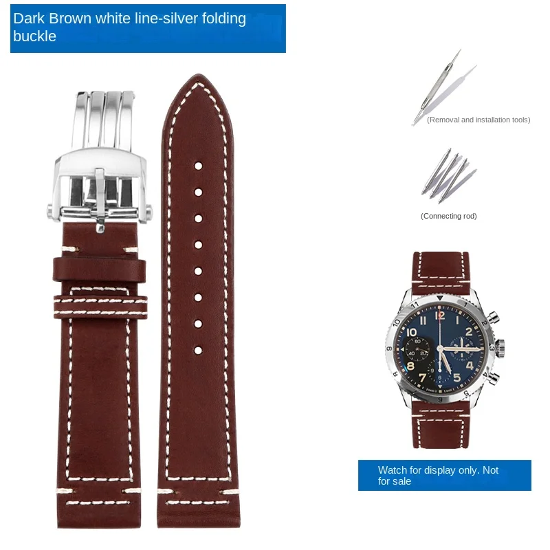 For Breitling watch strap Legend Aviation AVI 1953 replica AB0920 AB0445 AB0920 Italian cowhide watchband accessories 22mm 24mm