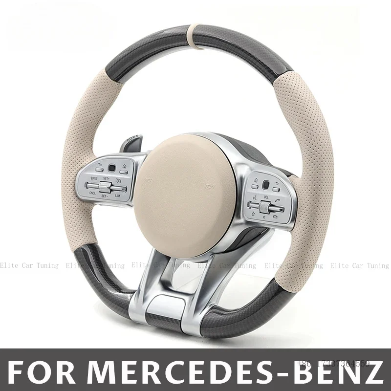 

Руль из настоящего карбона для Mercedes-Benz GLC, CLA, CLS, GLE, W166, W167, W177, W204, W205, W212, W213, W222, C63, C43, A45, E63