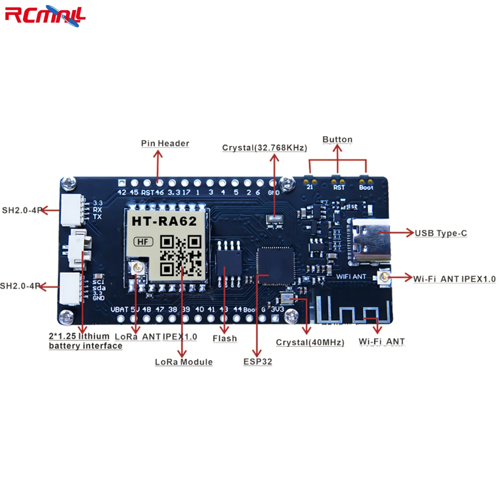 Imagem -02 - Low Power Iot Development Board E-ink Display Screen Wi-fi Mais Ble Opcional Lora para Arduino Mashtastic 2.13 Esp32-s3r8