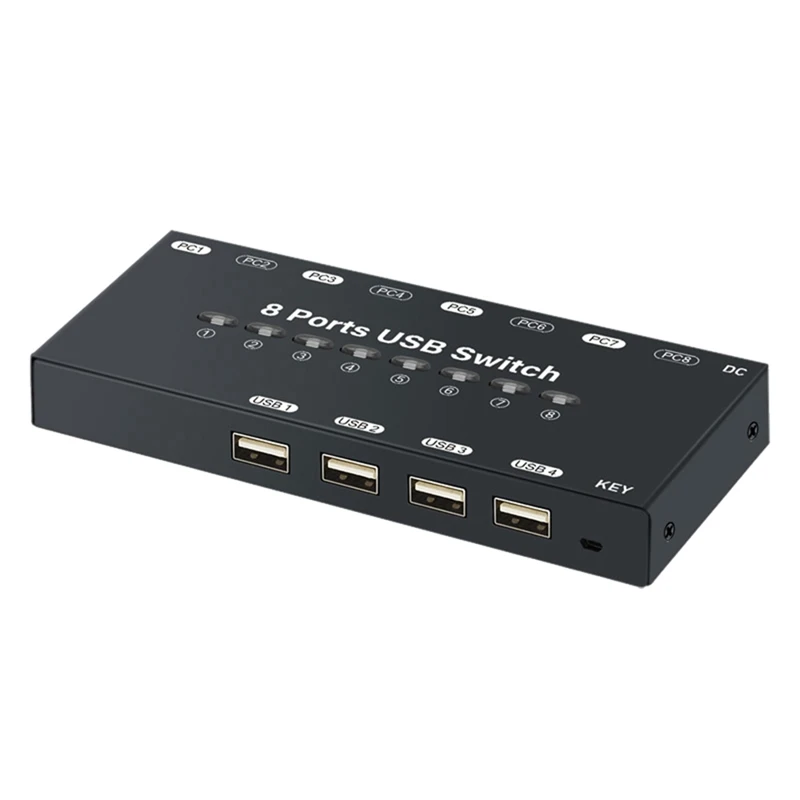 8 In 4 Out USB KVM Switch USB KVM Switcher For Windows10 Computer PC Keyboard Mouse Printer Share Controller