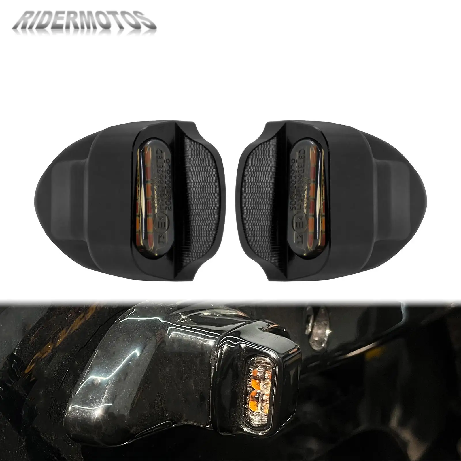 

Motorcycle Rear LED Turn Signal Lights For Harley Sportster Nightster 975 2021-2023 Brake Running Indicator Lamp 12V Waterproof