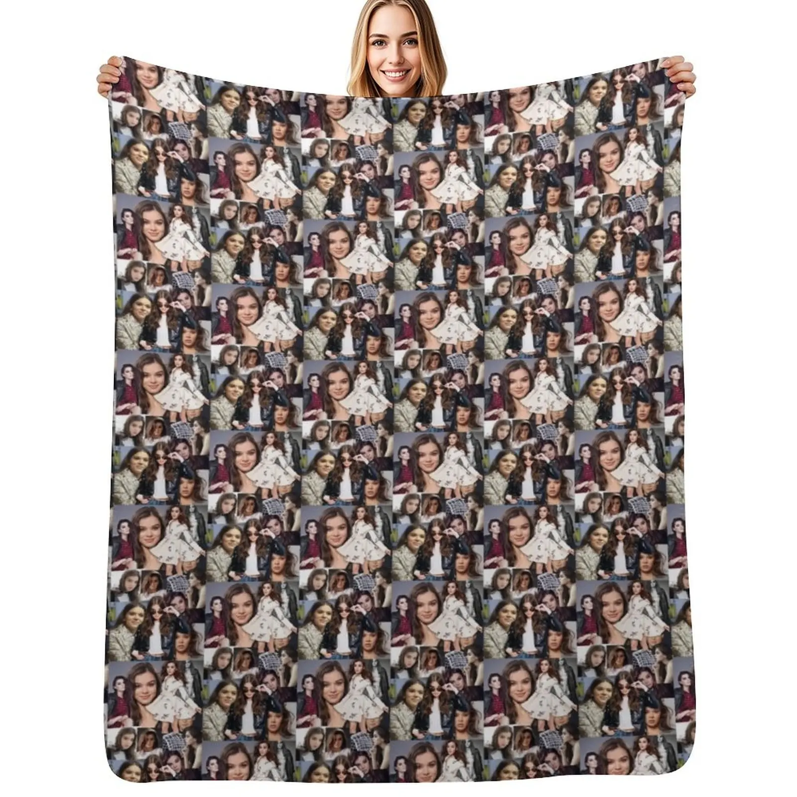 

hailee steinfeld Throw Blanket Soft Cozy Blanket for Pet Kids Adults