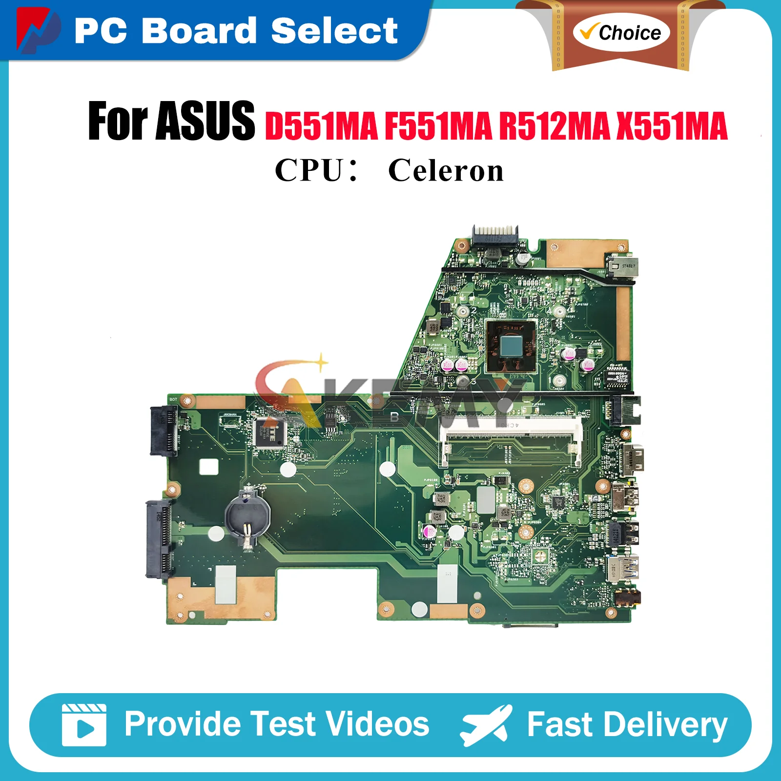 

X551MA Материнская плата для ноутбука ASUS VivoBook D551MA R512MA X551M F551MA X551MA Материнская плата для ноутбука с процессором Celeron 100% тестирование ОК
